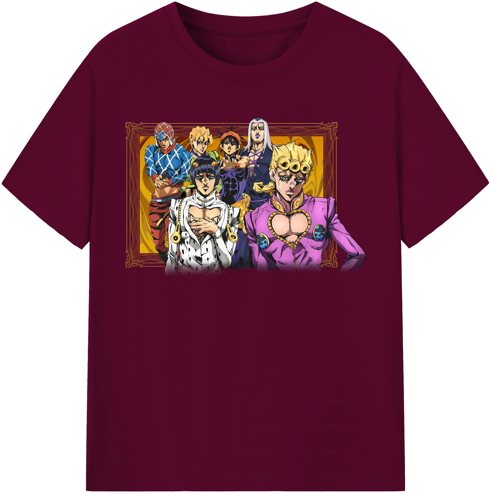 （画像用） ジョジョの奇妙な冒険 ジョルノ?ジョバァーナ JoJo's Bizarre Adventure Giorno Giovanna レディースカジュアルプリントTシャツ（綿100％）